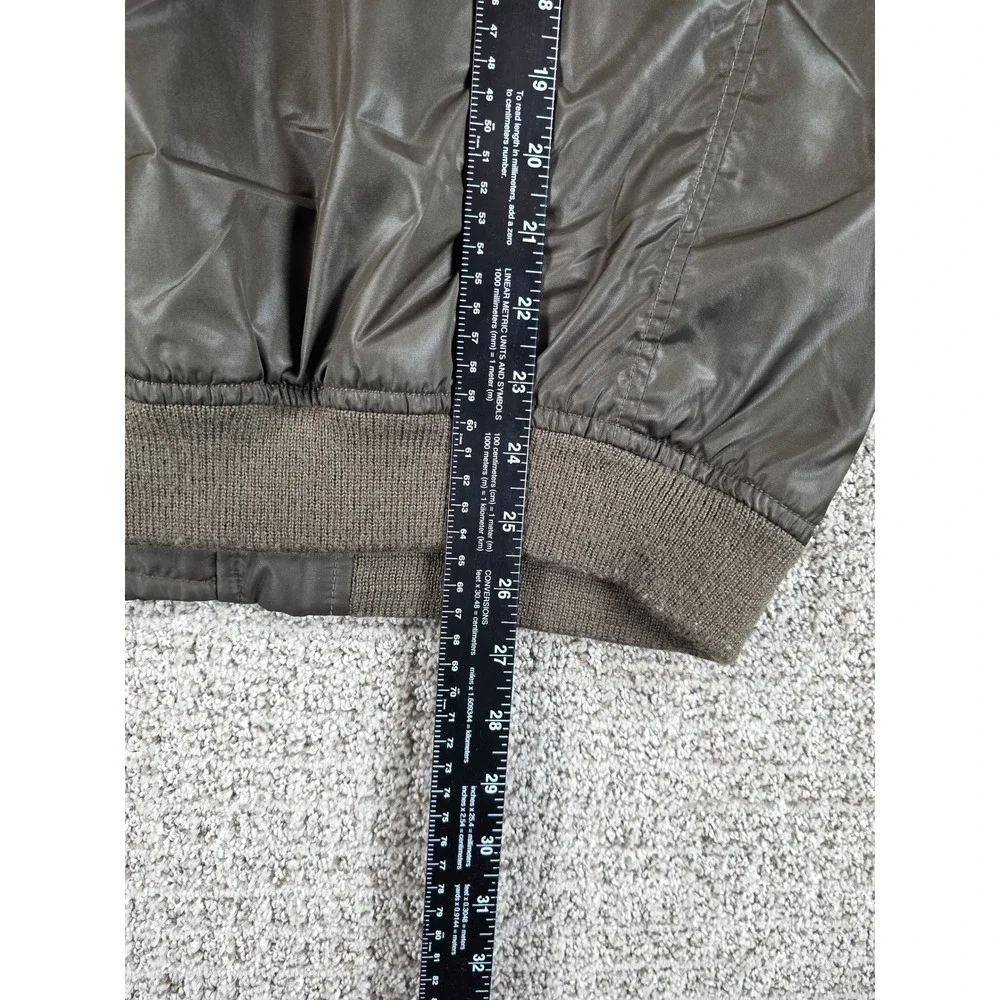 Denim & Supply Ralph Lauren Mens Medium Bomber Flight Jacket Green‎ Lined